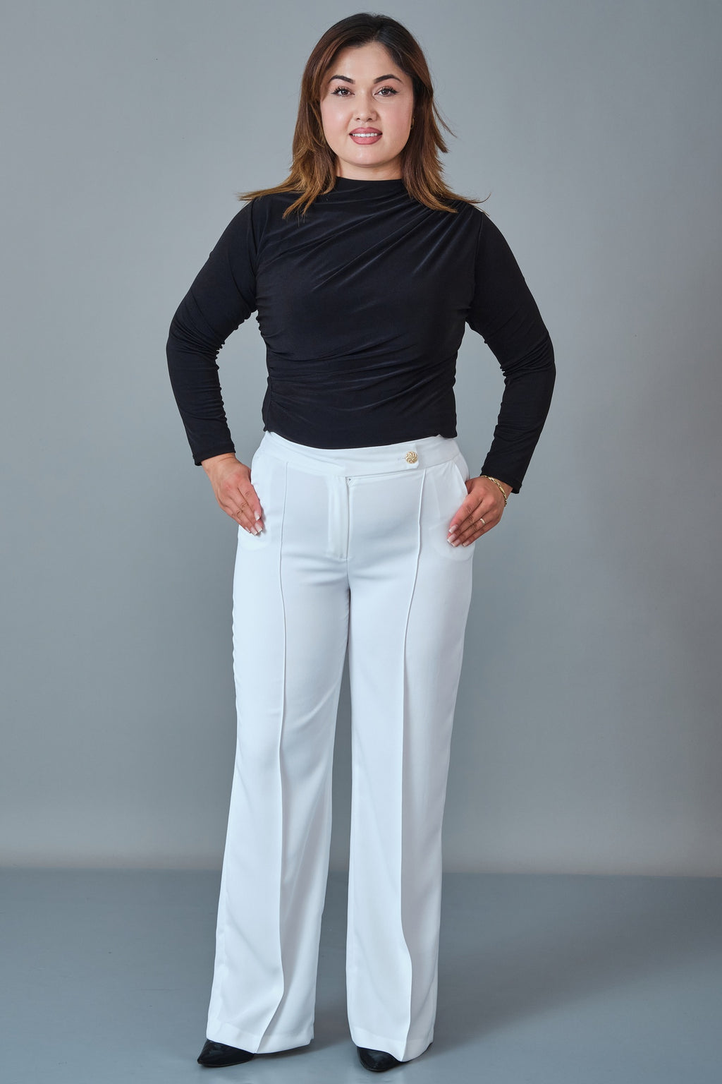 Selen - Plus Size Trousers (SLN27K11889)