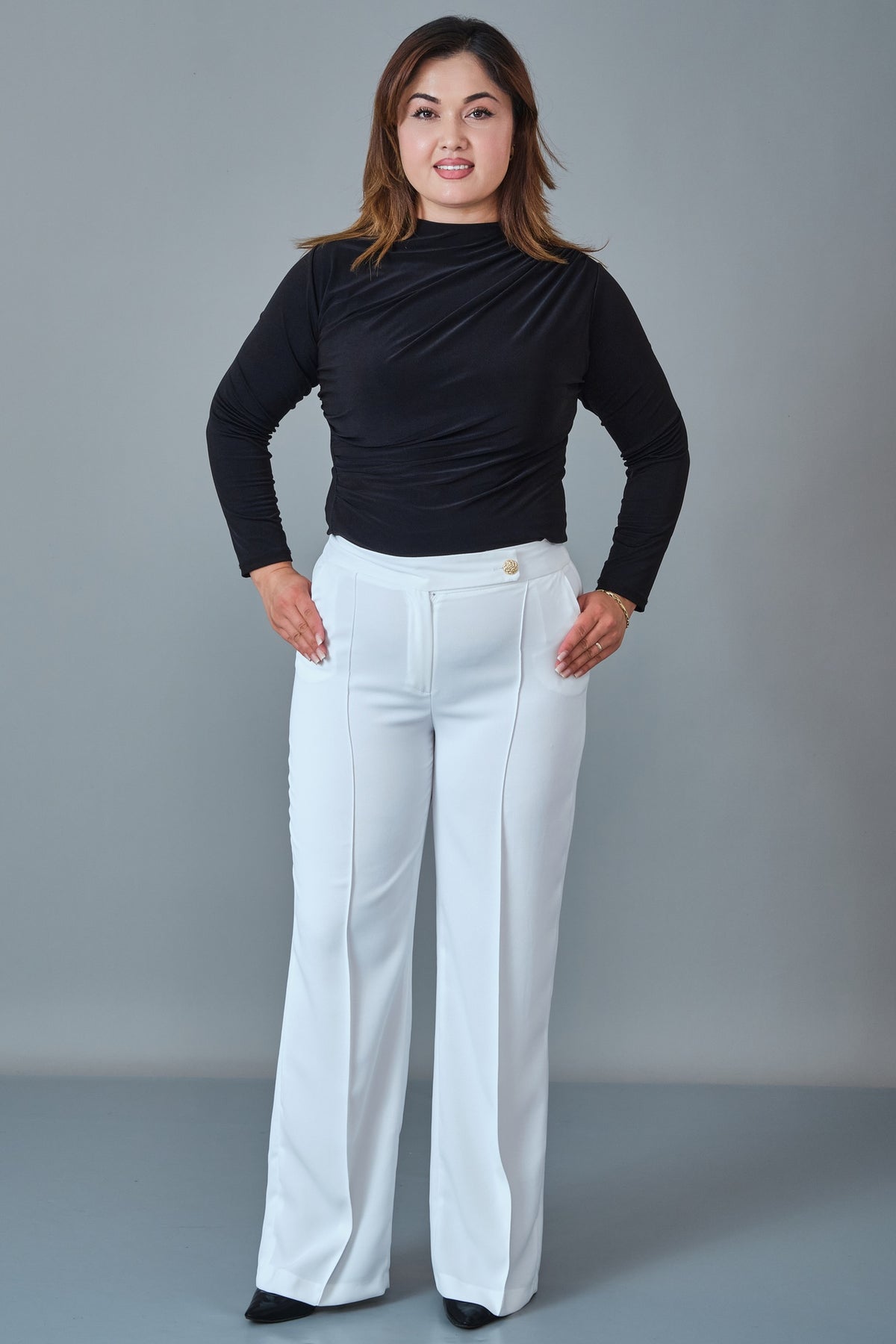 Selen - Plus Size Trousers (SLN27K11889)
