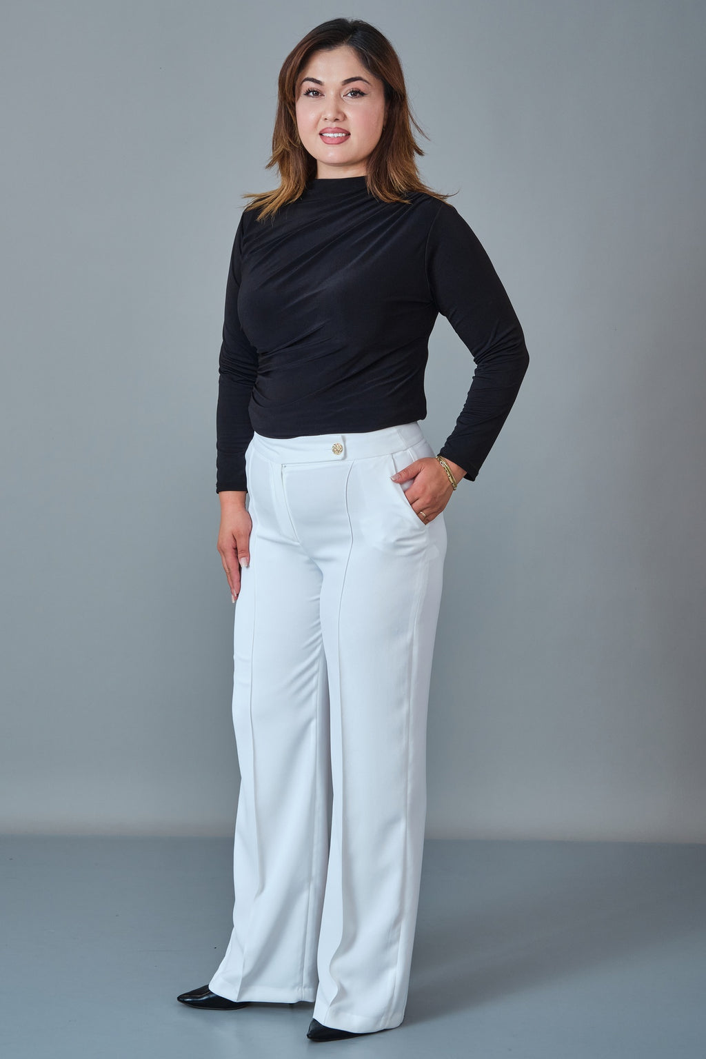 Selen - Plus Size Trousers (SLN27K11889)