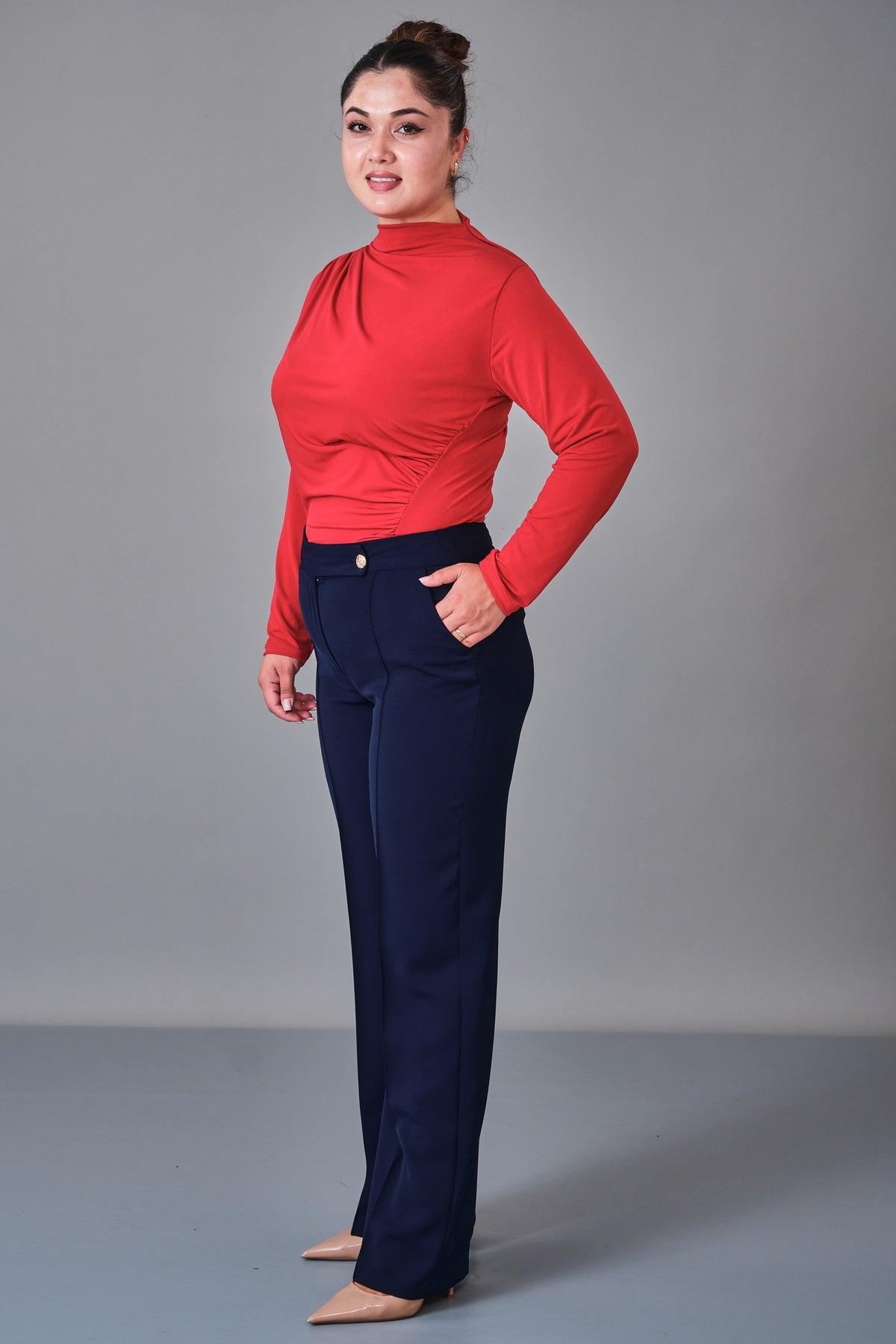 Selen - Plus Size Trousers (SLN27K11889)