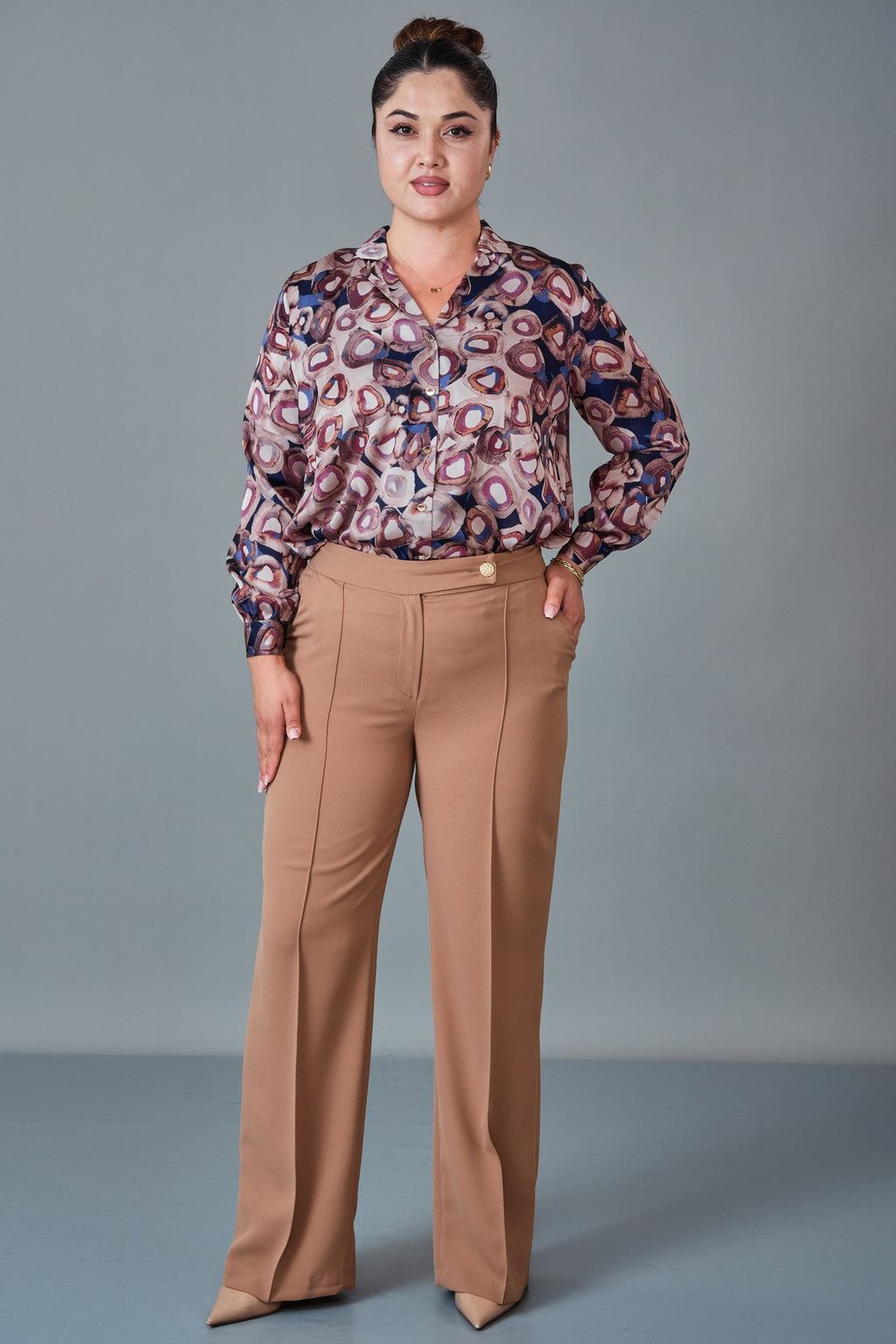 Selen - Plus Size Trousers (SLN27K11889)