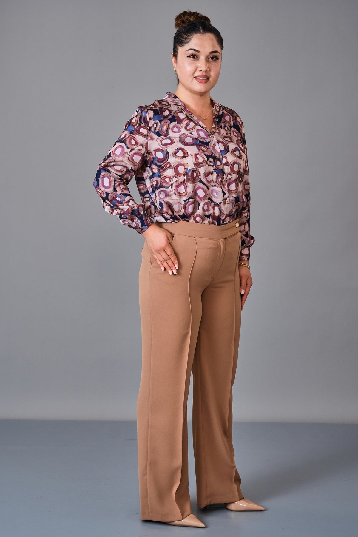 Selen - Plus Size Trousers (SLN27K11889)
