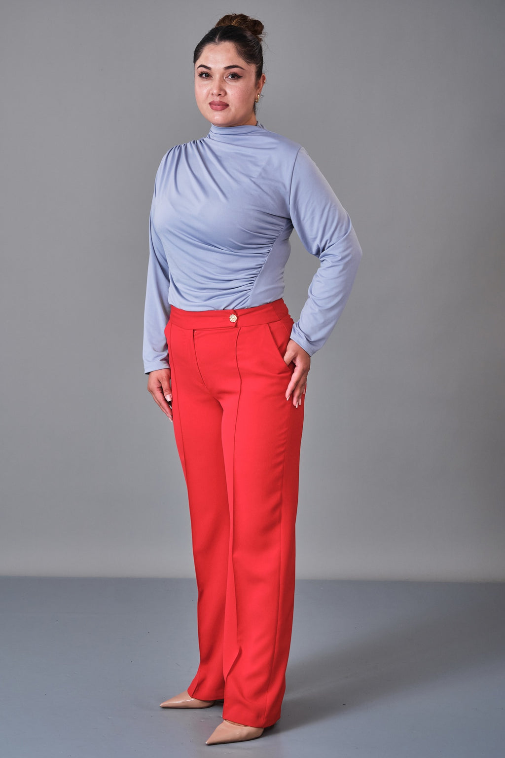 Selen - Plus Size Trousers (SLN27K11889)