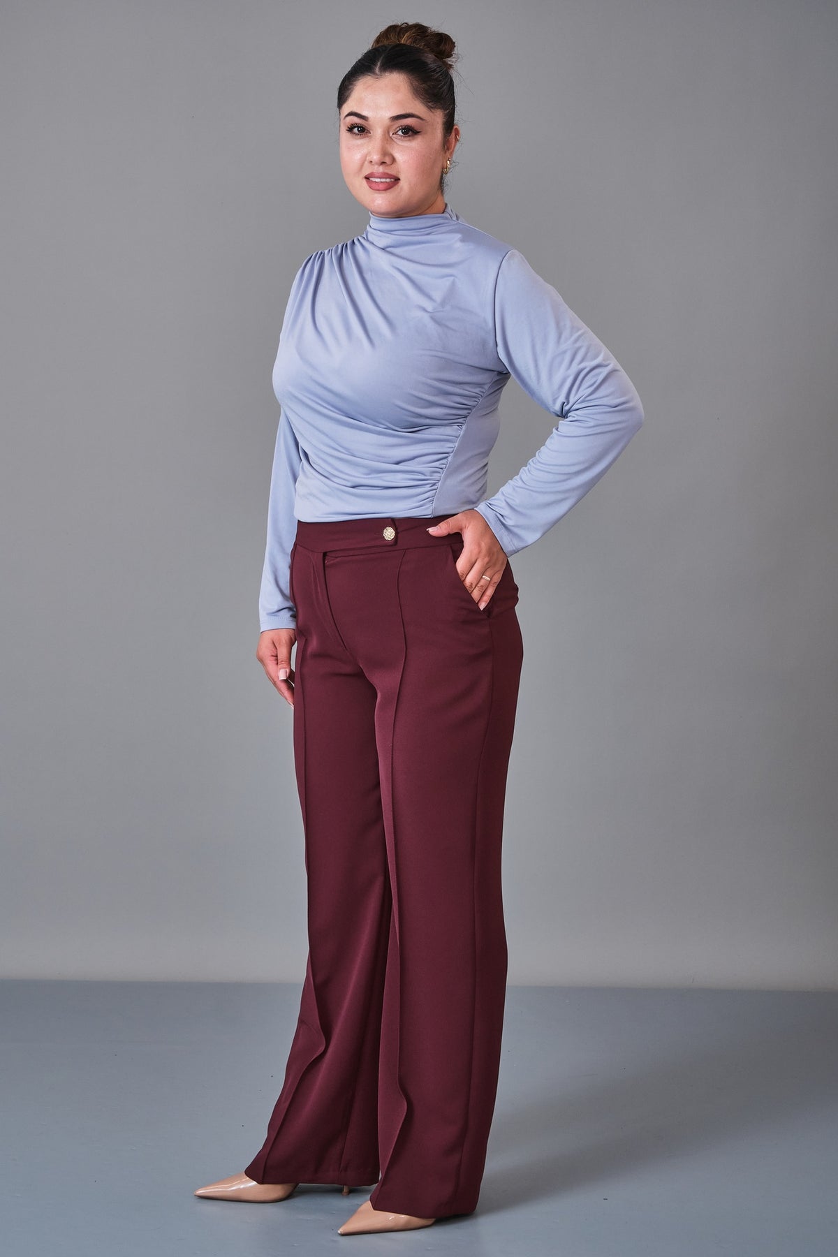 Selen - Plus Size Trousers (SLN27K11889)
