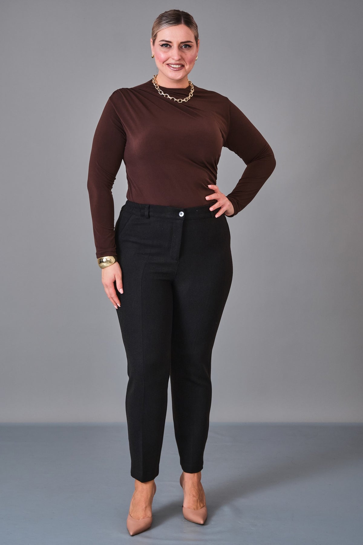 Elitline - Plus Size Trousers (ELT27K1-21-4032) - 8690200238475
