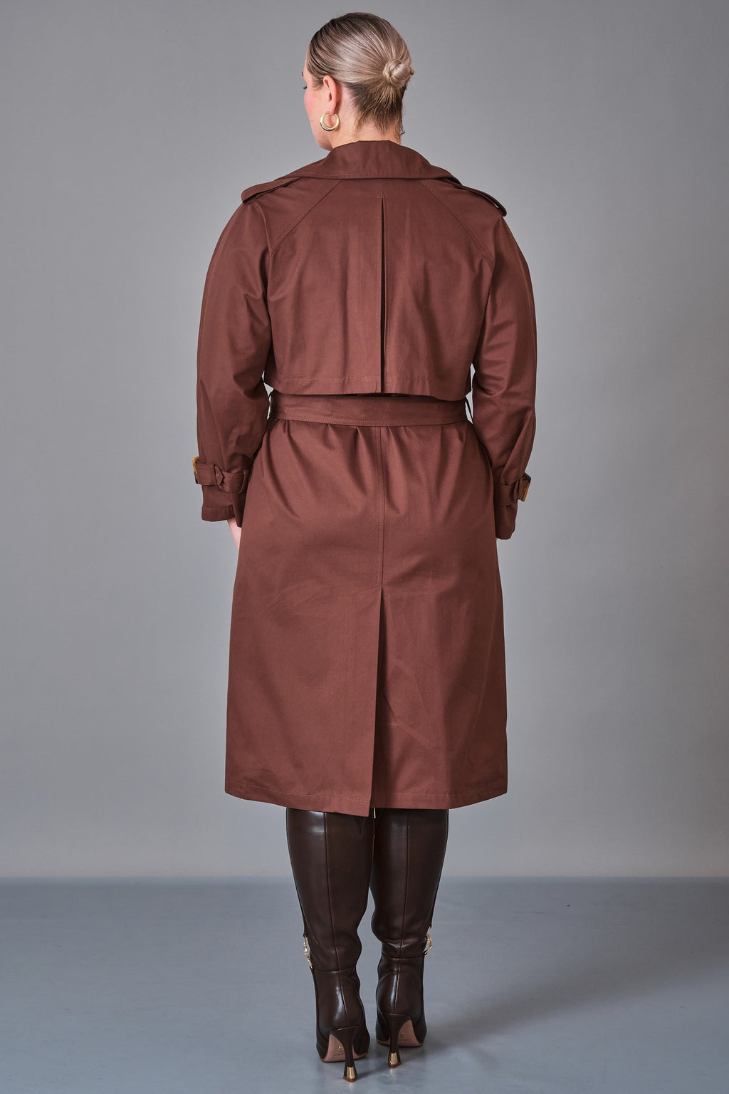 Laluce - Plus Size Trench Coat (L2.K27.TRE.2T12) - 8690200239465