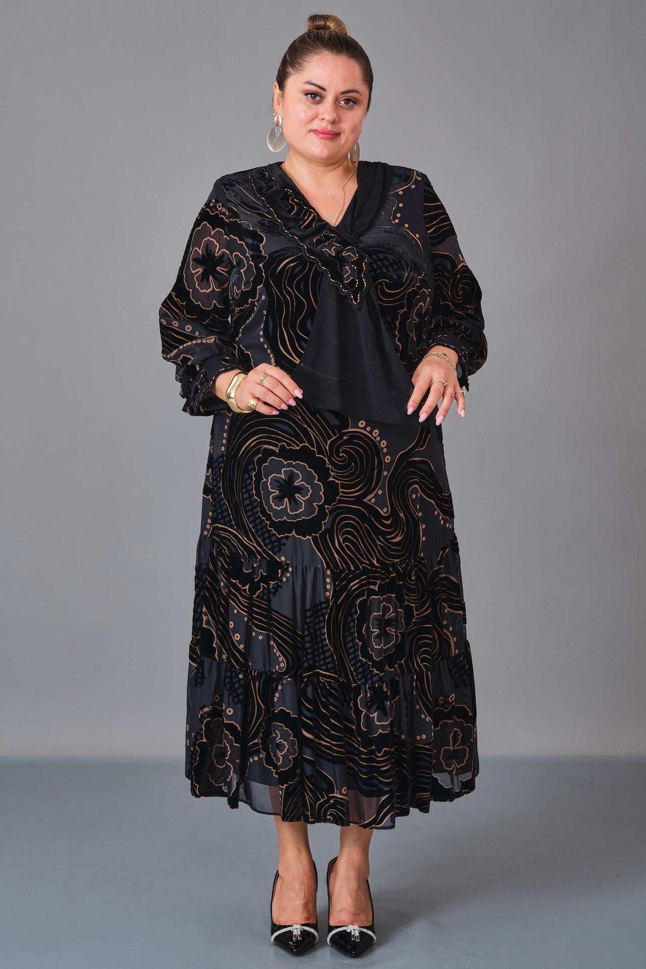 Gumanize - Plus Size Dress (GMZ2026-265-8019) - 8690200239755