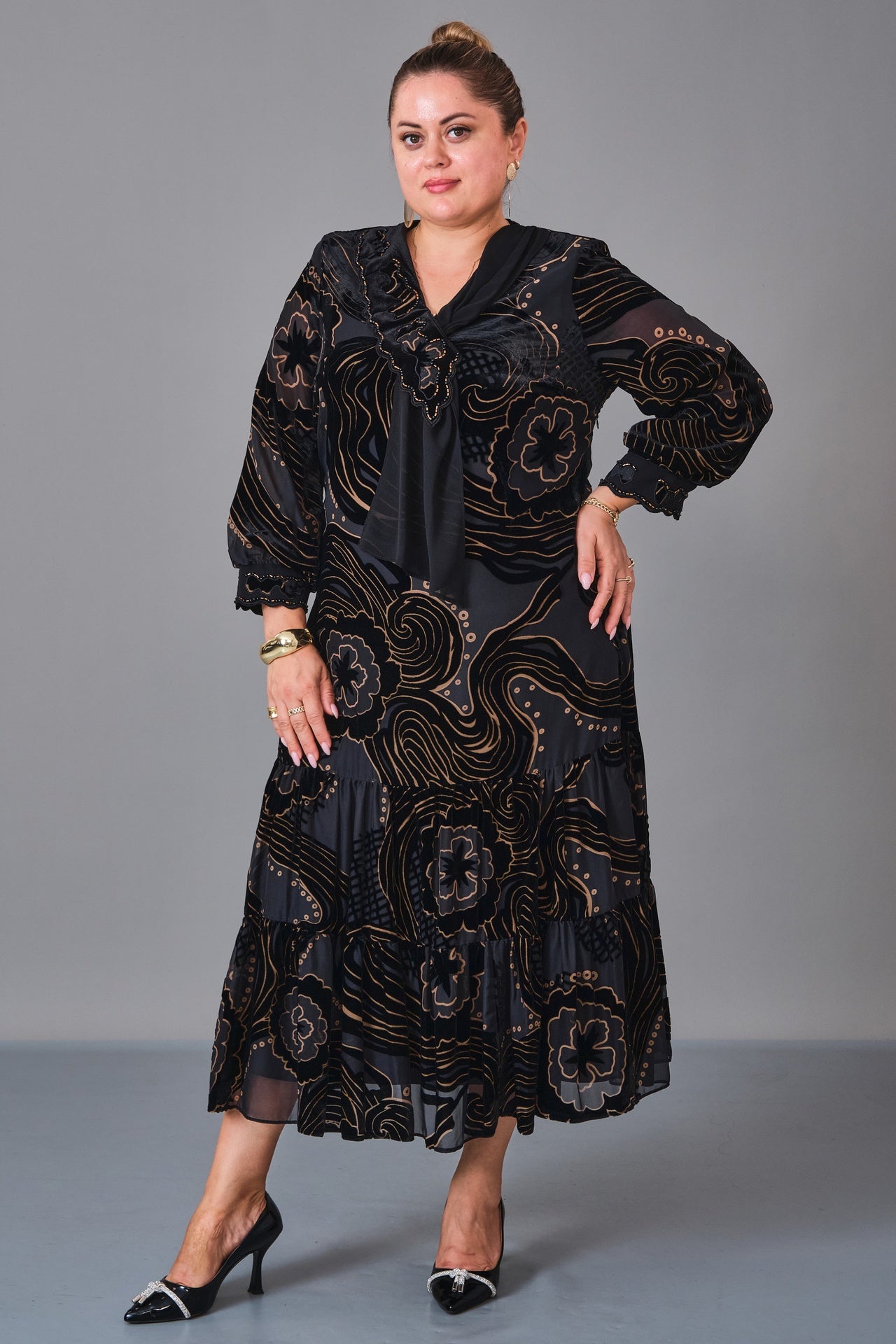 Gumanize - Plus Size Dress (GMZ2026-265-8019) - 8690200239755