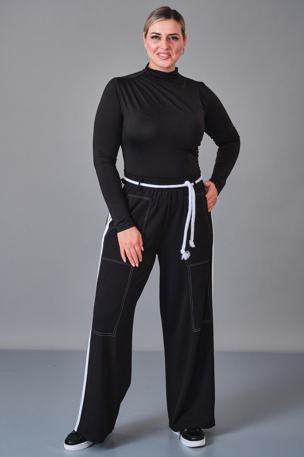Salkim - Plus Size Trousers (SAL27K56512BB) - 8690200240324