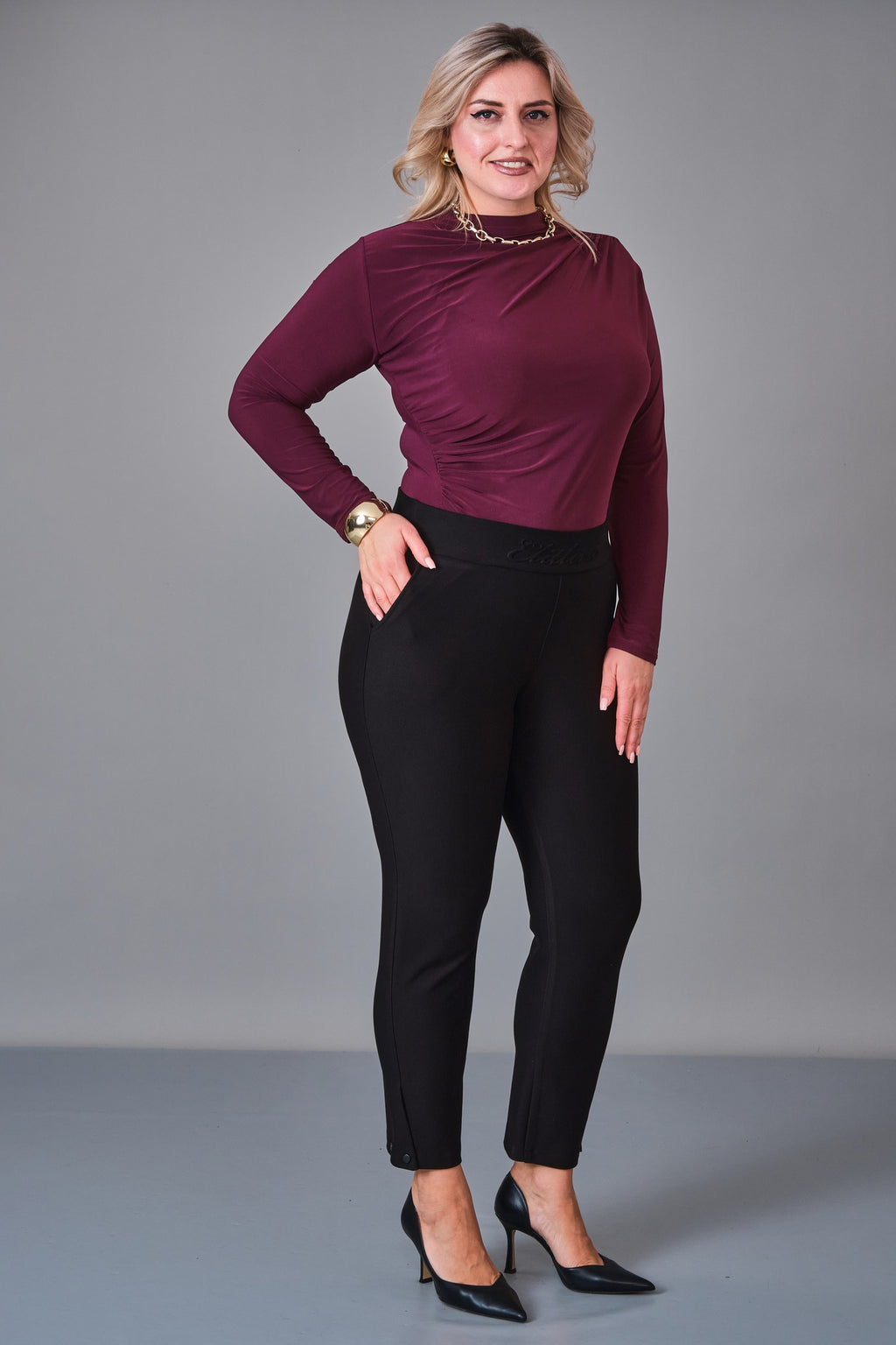 Elitline - Plus Size Trousers (ELT27K1-01-4042) - 8690200240645
