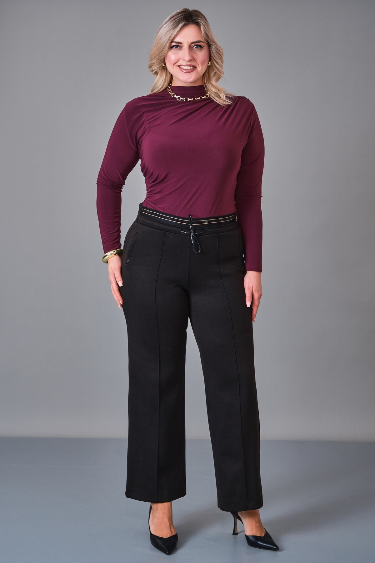 Elitline - Plus Size Trousers (ELT27K1-16-4028) - 8690200240676