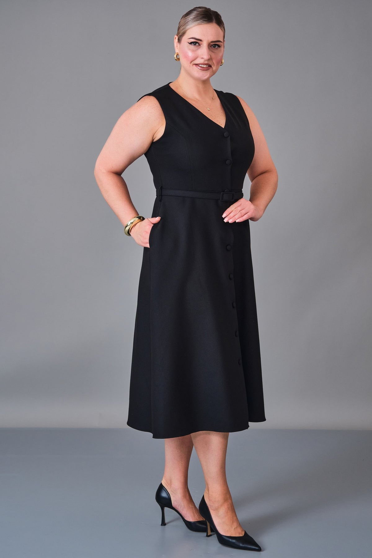 Butik Dayi - Plus Size Dress (BDY27K61376)