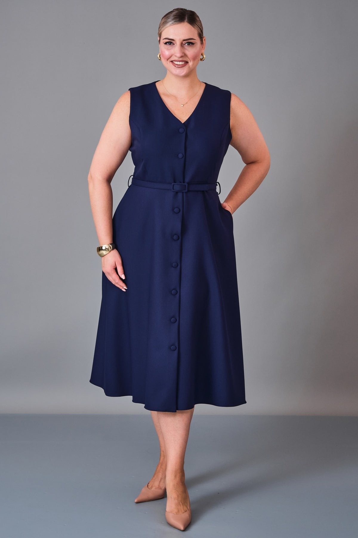 Dayi - Plus Size Dress (BDY27K61376) - 8690200240966