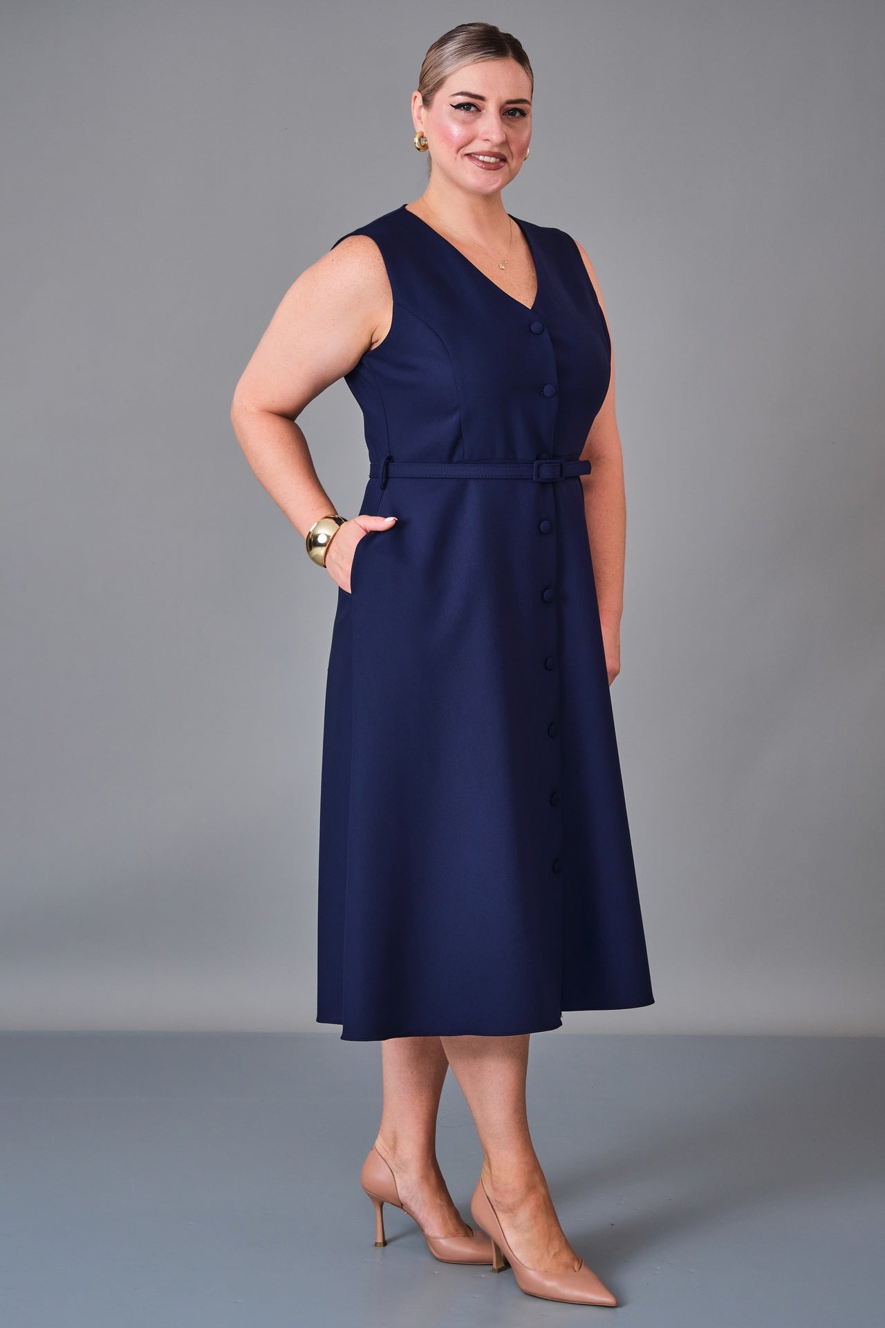 Dayi - Plus Size Dress (BDY27K61376) - 8690200240966