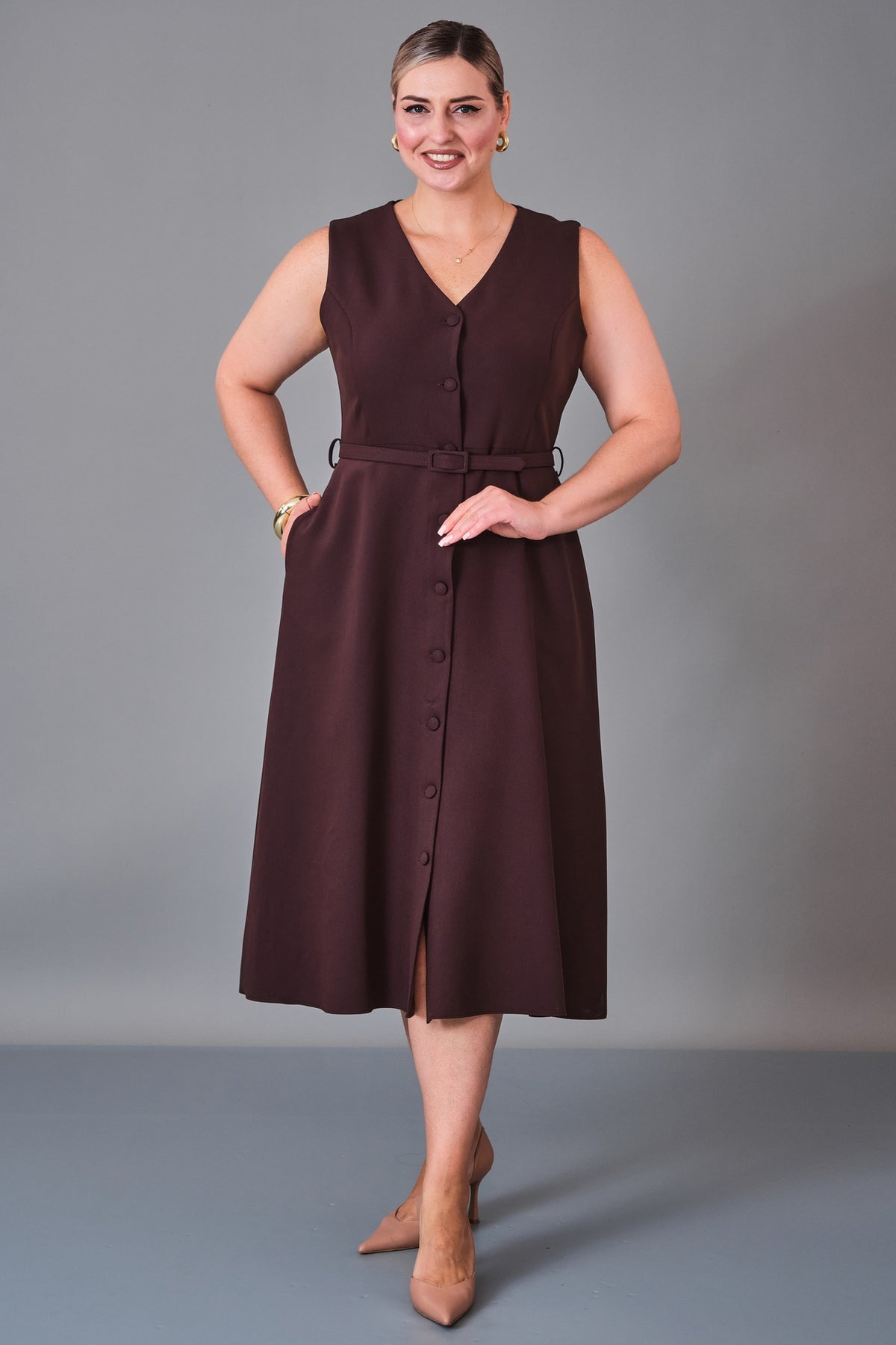 Dayi - Plus Size Dress (BDY27K61376) - 8690200240973