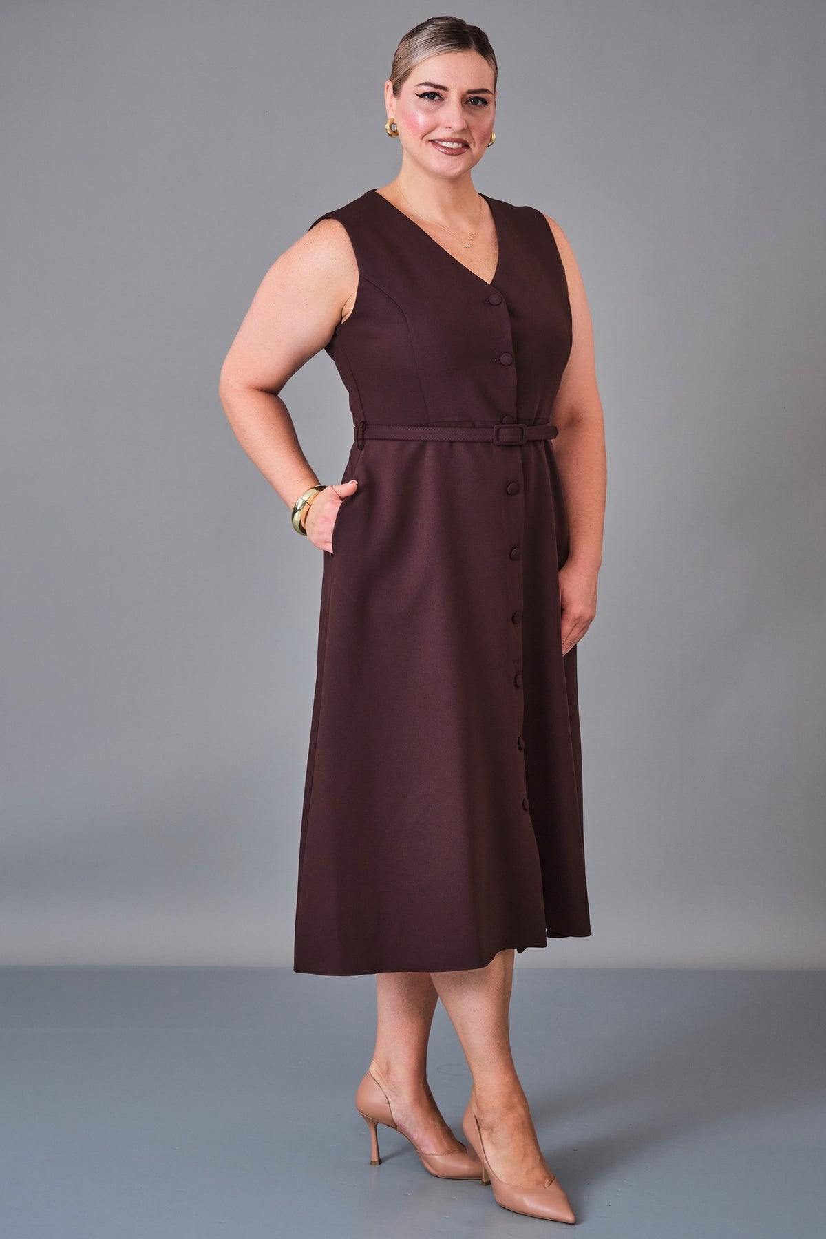 Dayi - Plus Size Dress (BDY27K61376) - 8690200240973