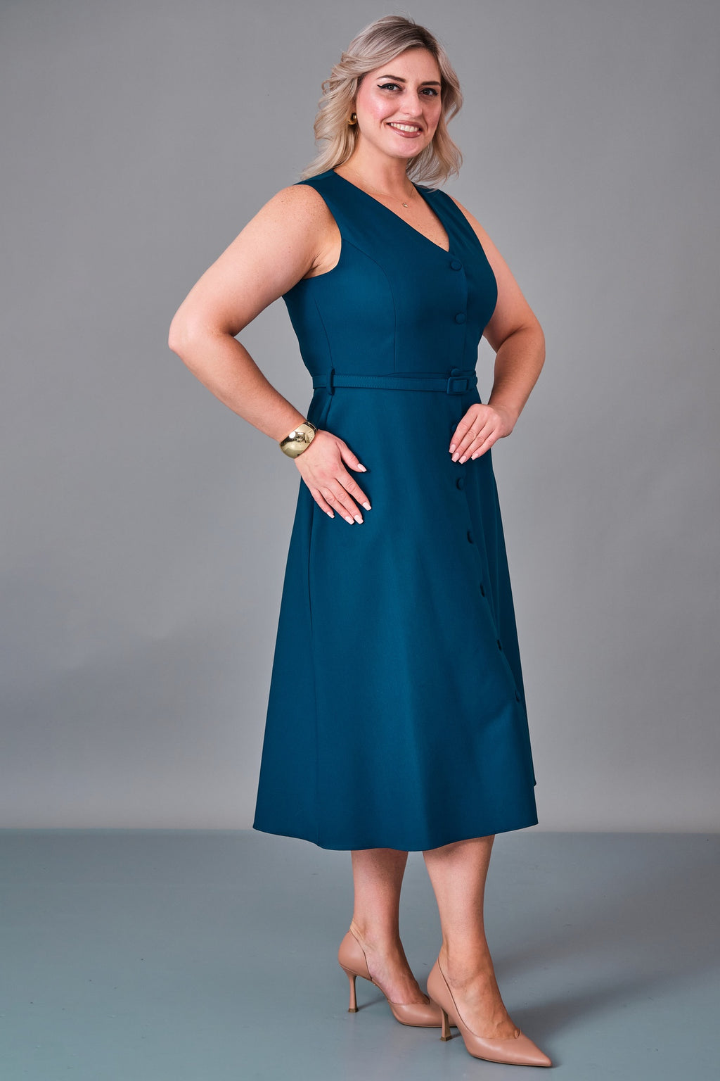 Dayi - Plus Size Dress (BDY27K61376) - 8690200240980