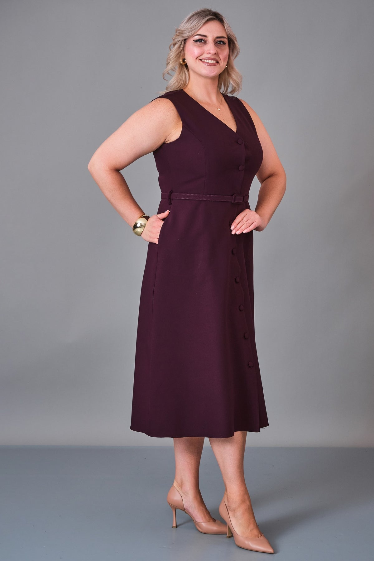 Butik Dayi - Plus Size Dress (BDY27K61376)