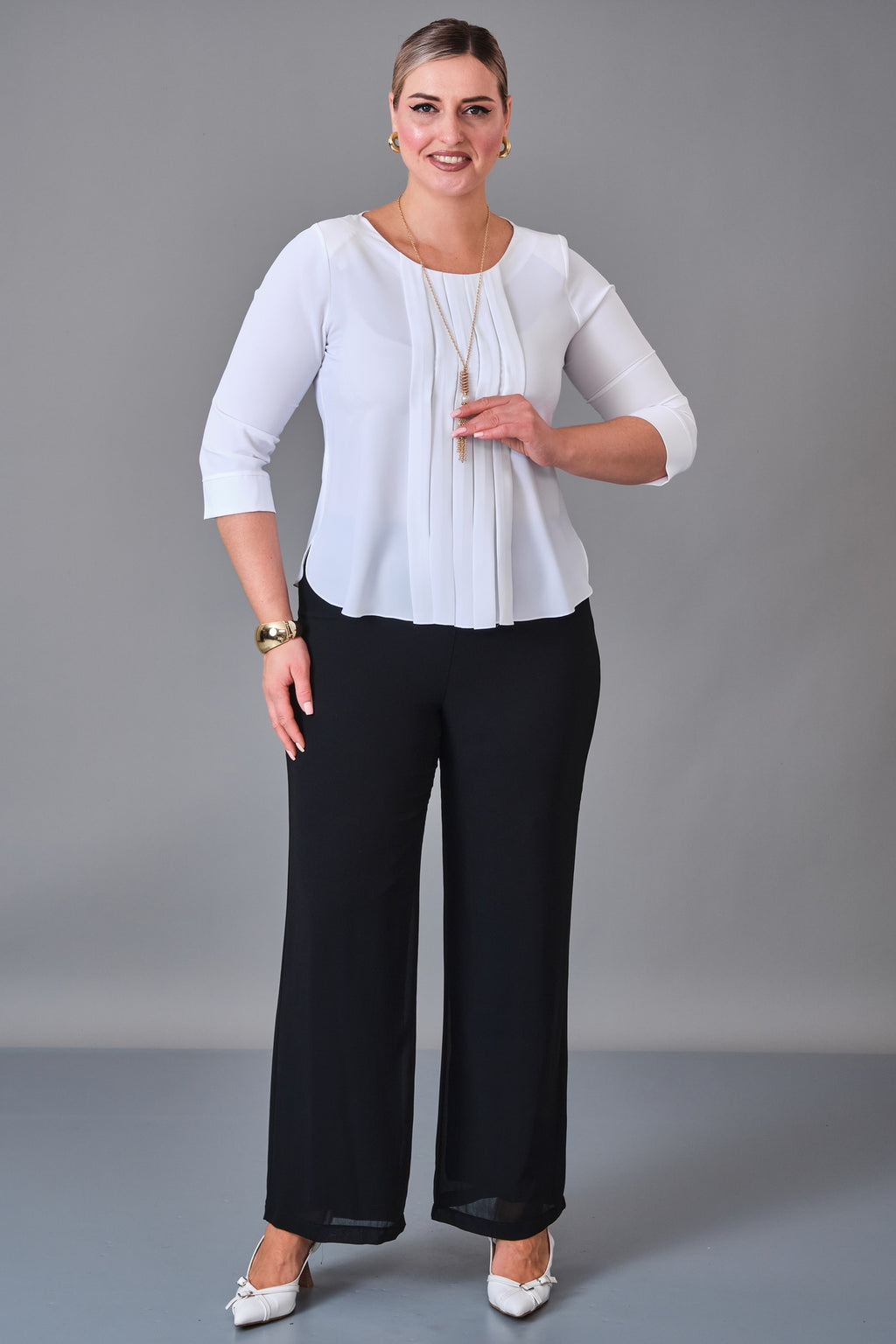 Kifayet - Plus Size Blouse (KFT27K12800-01) - 8690200241017