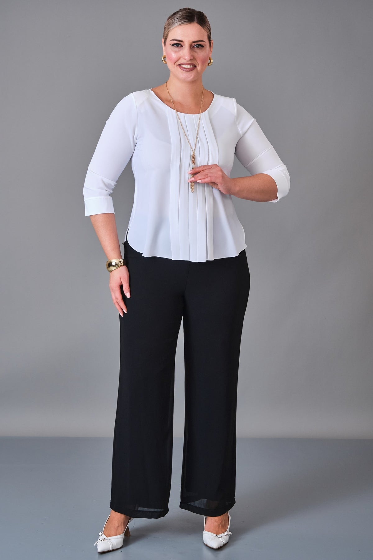 Kifayet - Plus Size Blouse (KFT27K12800-01) - 8690200241017