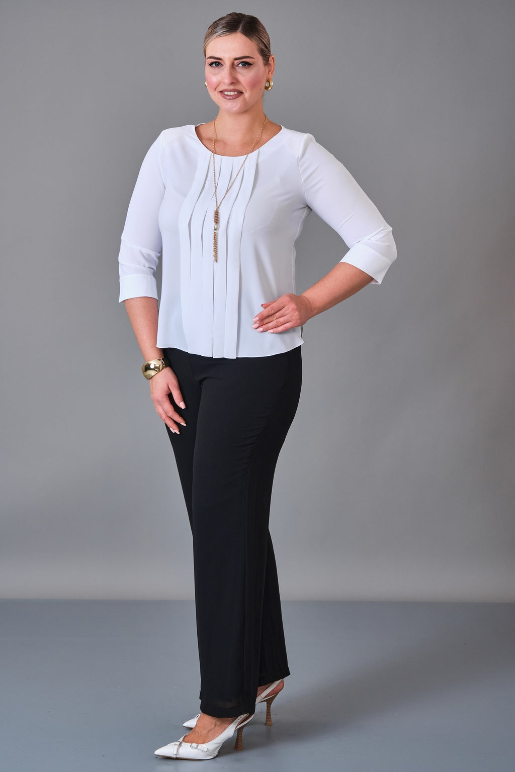 Kifayet - Plus Size Blouse (KFT27K12800-01) - 8690200241017