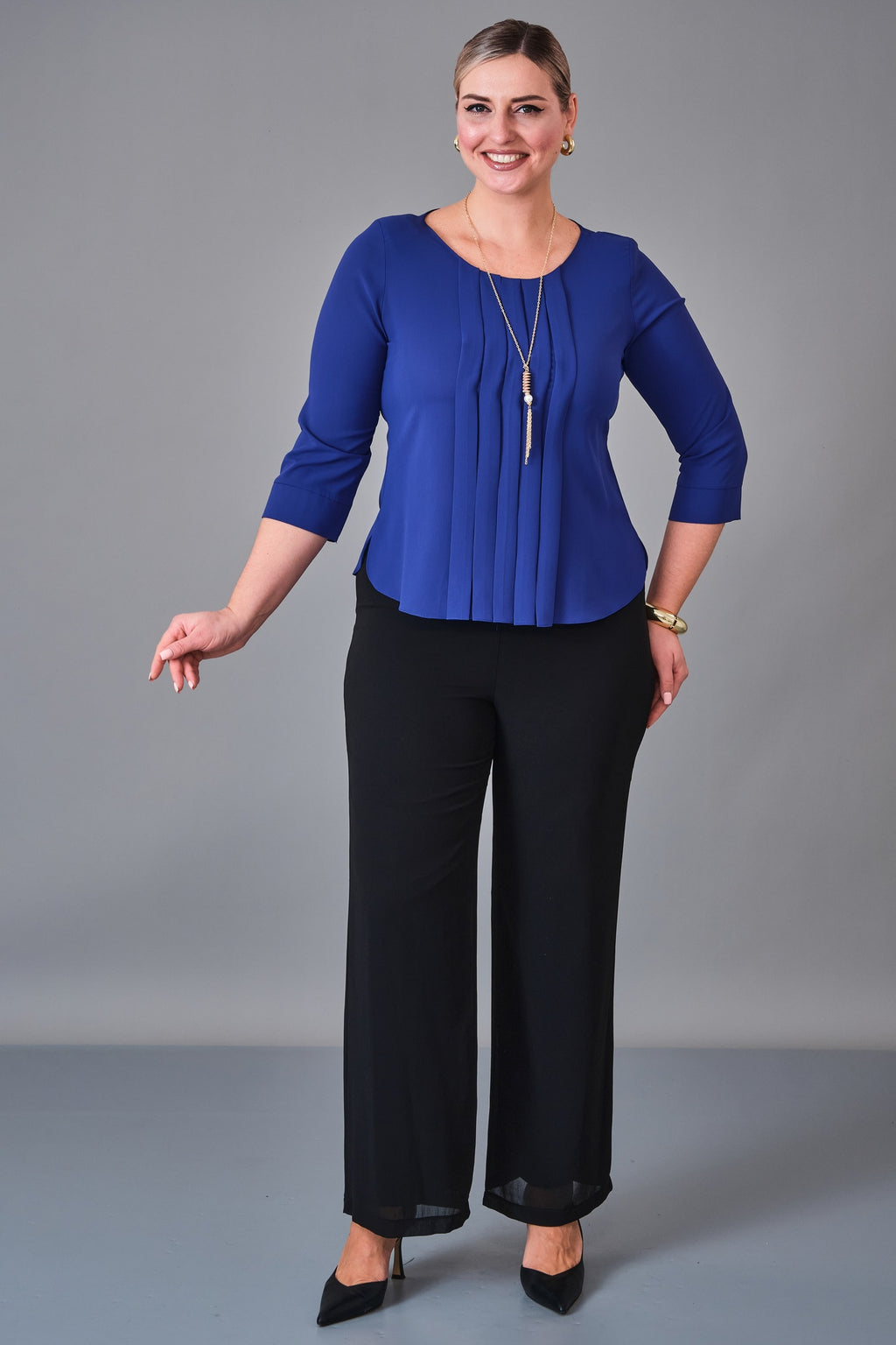 Kifayet - Plus Size Blouse (KFT27K12800-01) - 8690200241024