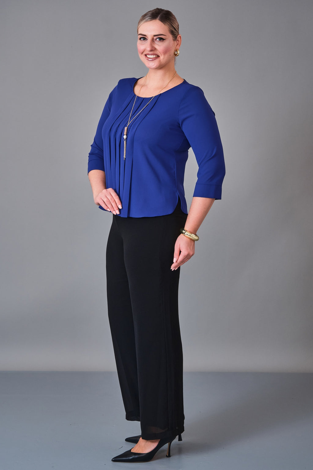 Kifayet - Plus Size Blouse (KFT27K12800-01) - 8690200241024