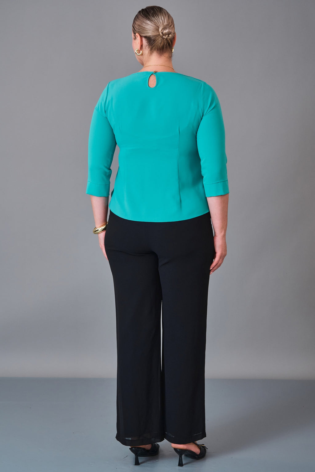 Kifayet - Plus Size Blouse (KFT27K12800-01) - 8690200241031