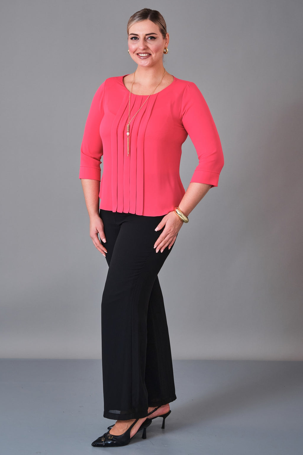 Kifayet - Plus Size Blouse (KFT27K12800-01) - 8690200241048