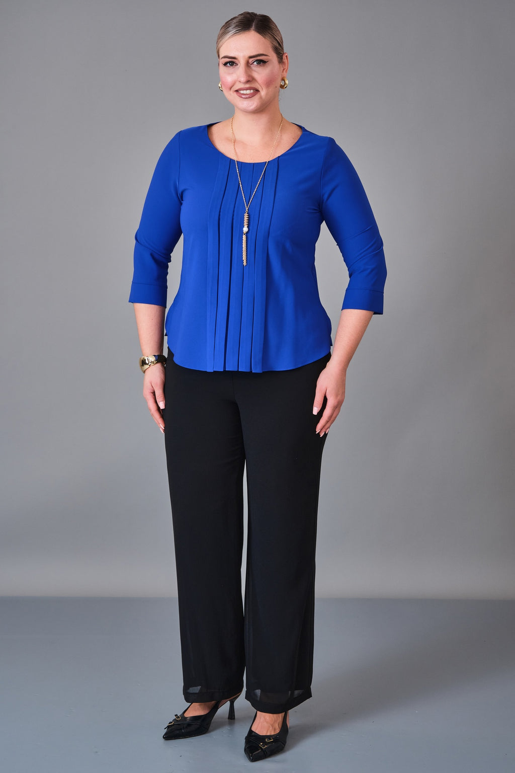 Kifayet - Plus Size Blouse (KFT27K12800-01) - 8690200241055