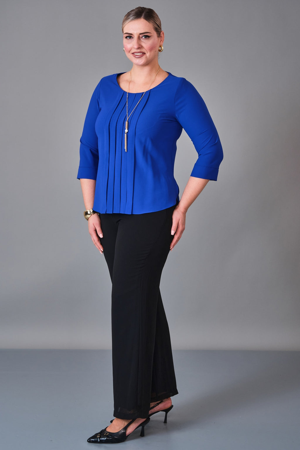 Kifayet - Plus Size Blouse (KFT27K12800-01) - 8690200241055