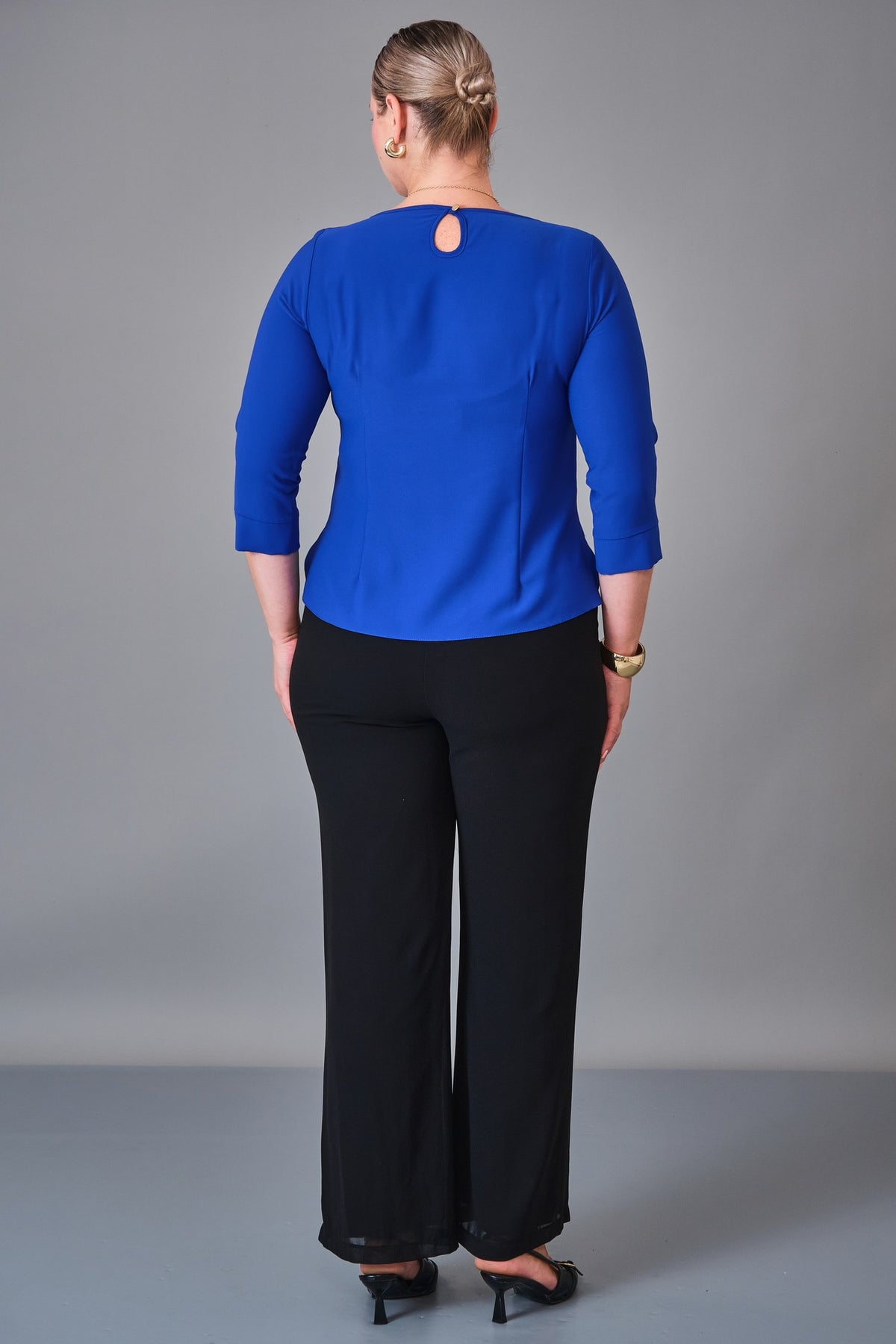Kifayet - Plus Size Blouse (KFT27K12800-01) - 8690200241055
