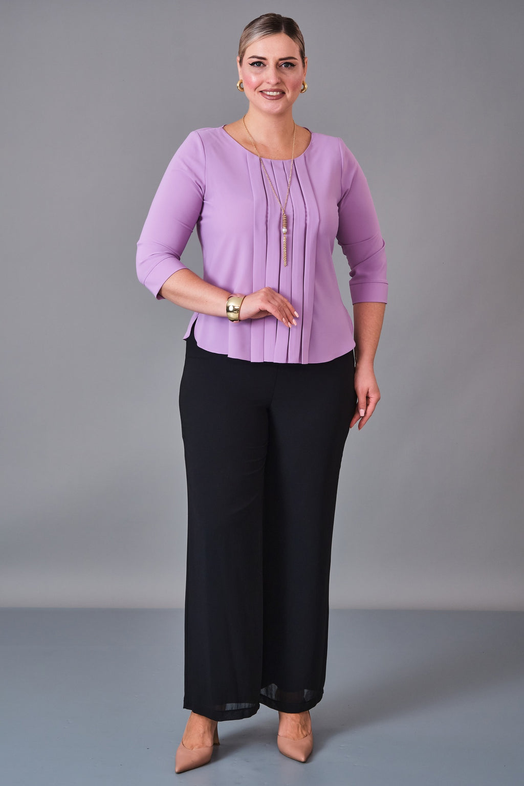 Kifayet - Plus Size Blouse (KFT27K12800-01) - 8690200241062