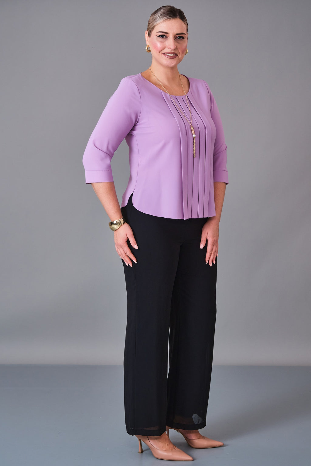 Kifayet - Plus Size Blouse (KFT27K12800-01) - 8690200241062