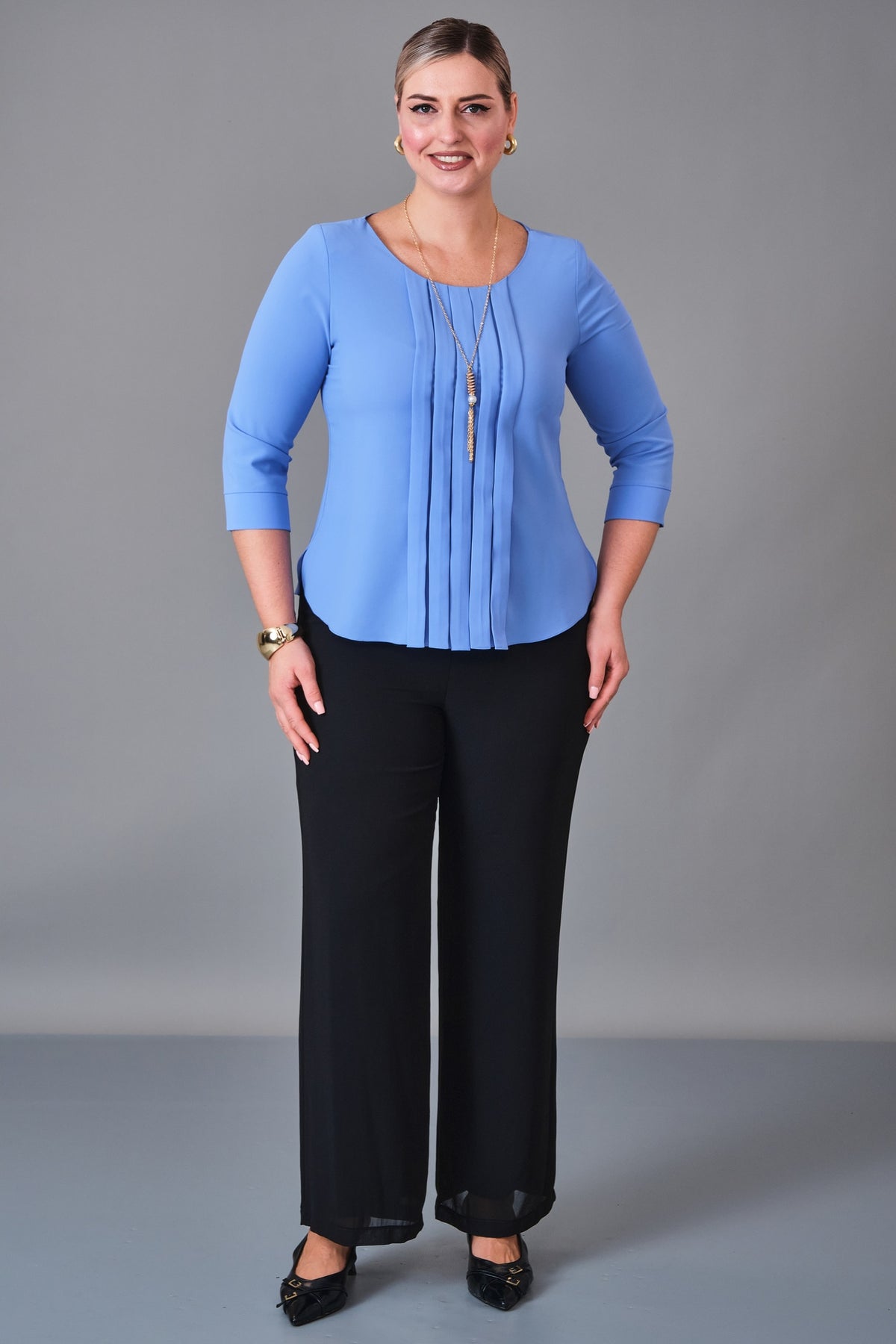 Kifayet - Plus Size Blouse (KFT27K12800-01) - 8690200241079