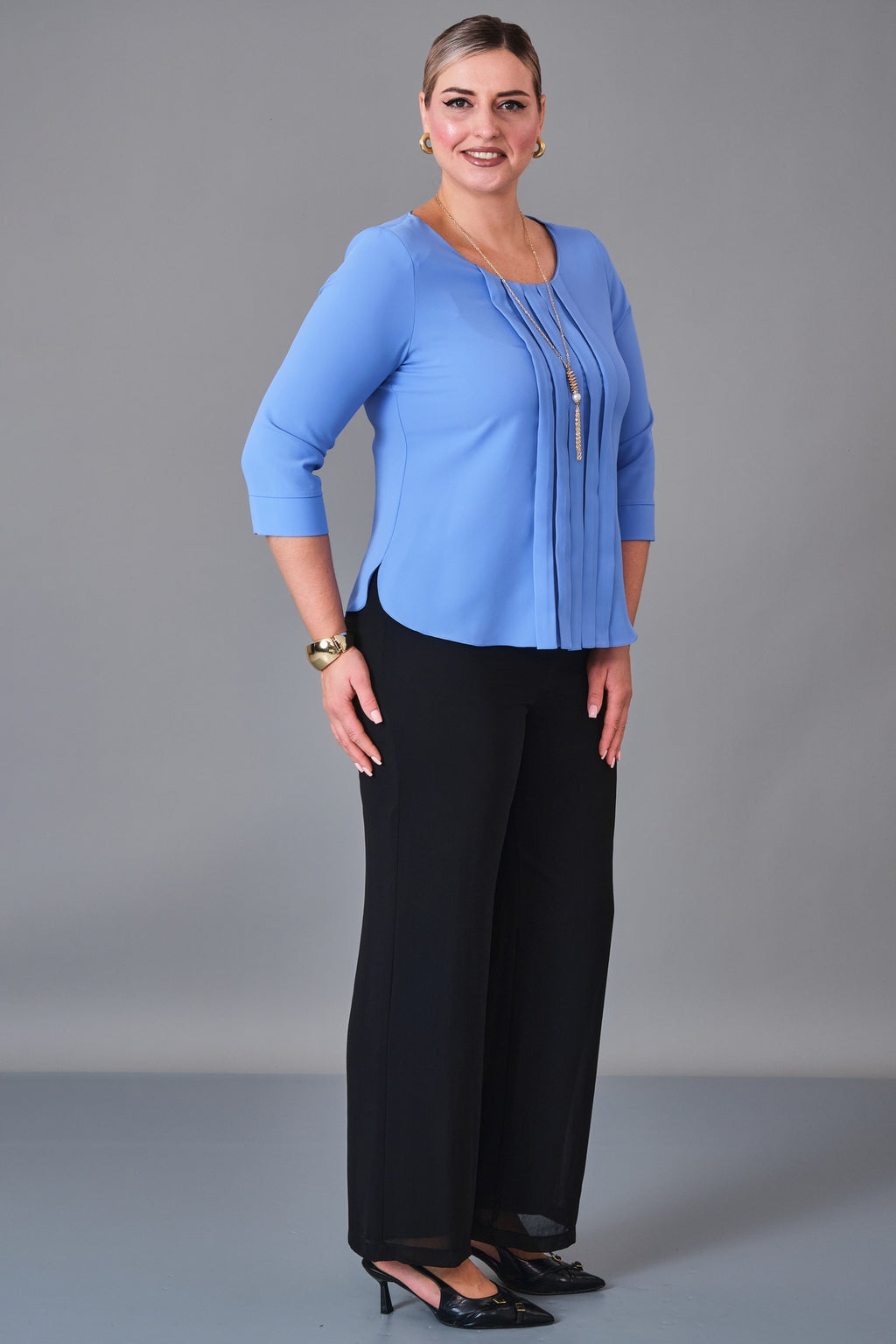 Kifayet - Plus Size Blouse (KFT27K12800-01) - 8690200241079