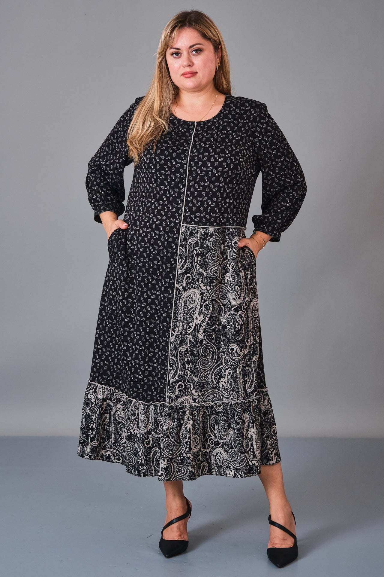 Gumanize - Plus Size Dress (GMZ2027-32-8495) - 8690200241130