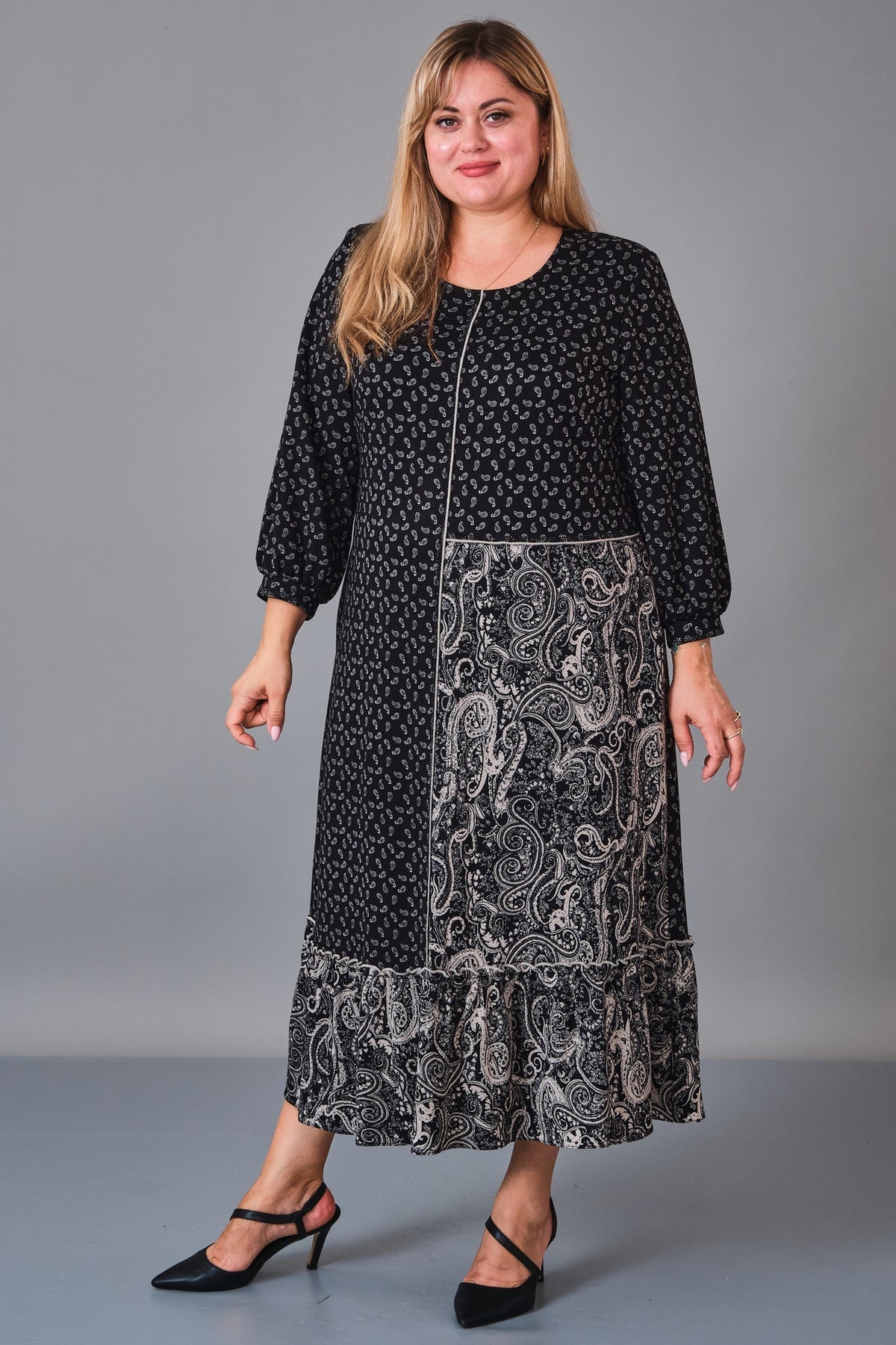 Gumanize - Plus Size Dress (GMZ2027-32-8495) - 8690200241130