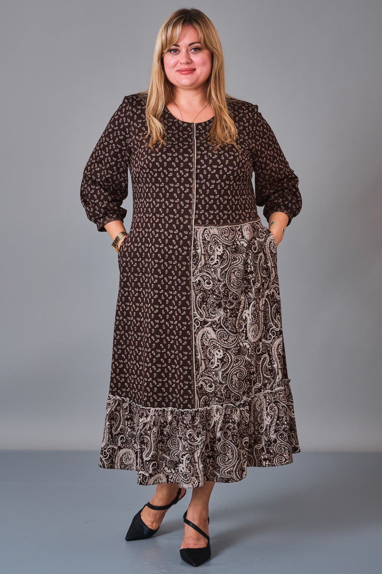 Gumanize - Plus Size Dress (GMZ2027-32-8495) - 8690200241147