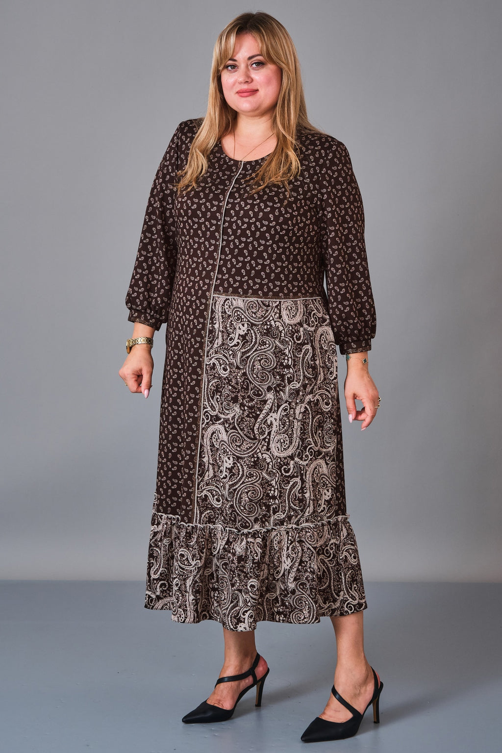Gumanize - Plus Size Dress (GMZ2027-32-8495) - 8690200241147