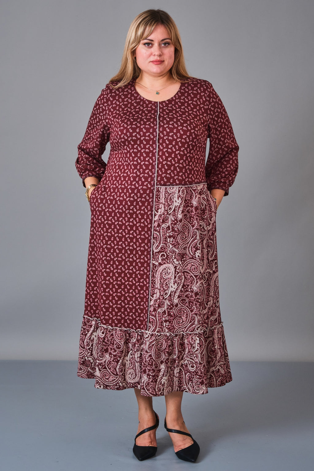Gumanize - Plus Size Dress (GMZ2027-32-8495) - 8690200241154