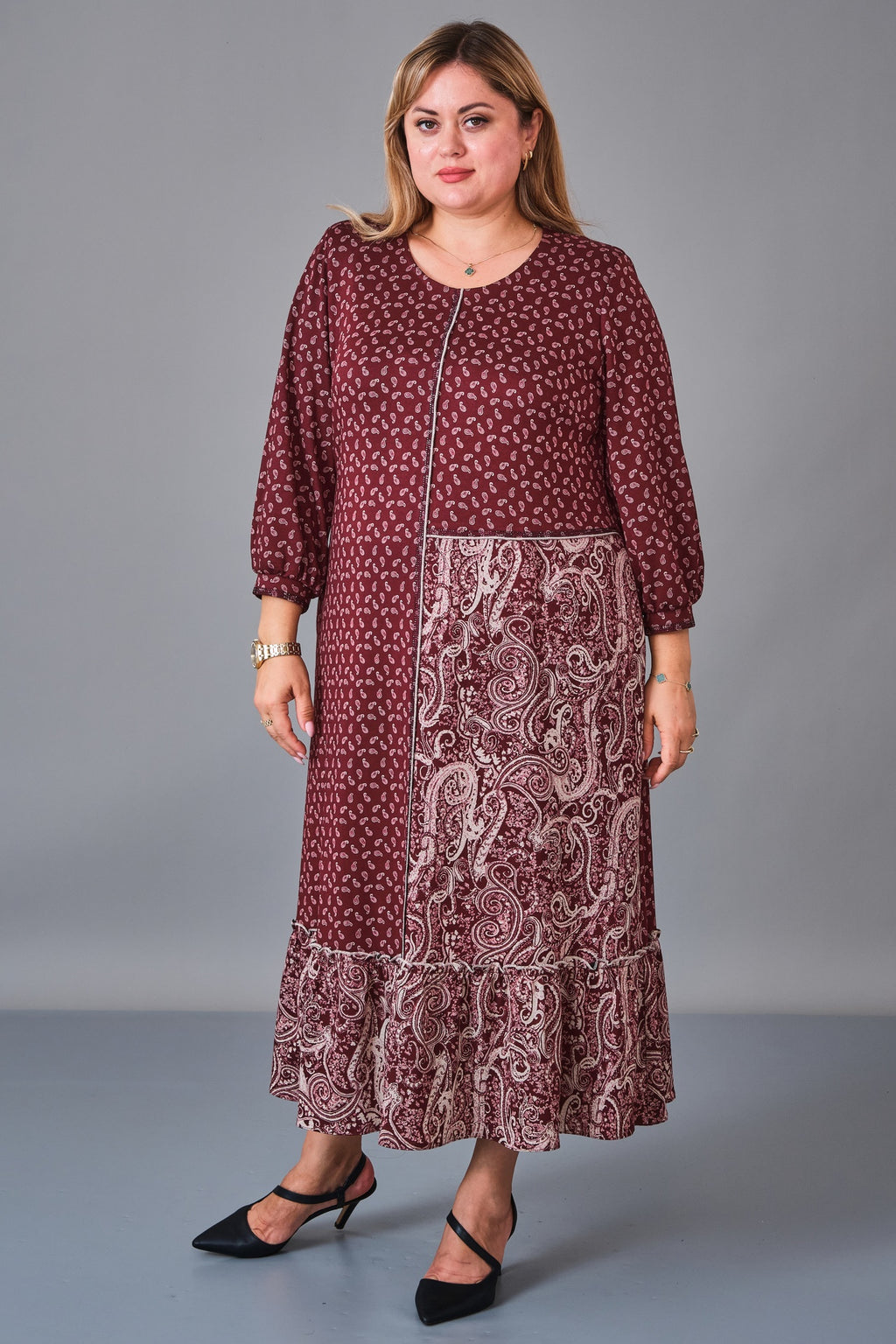 Gumanize - Plus Size Dress (GMZ2027-32-8495) - 8690200241154