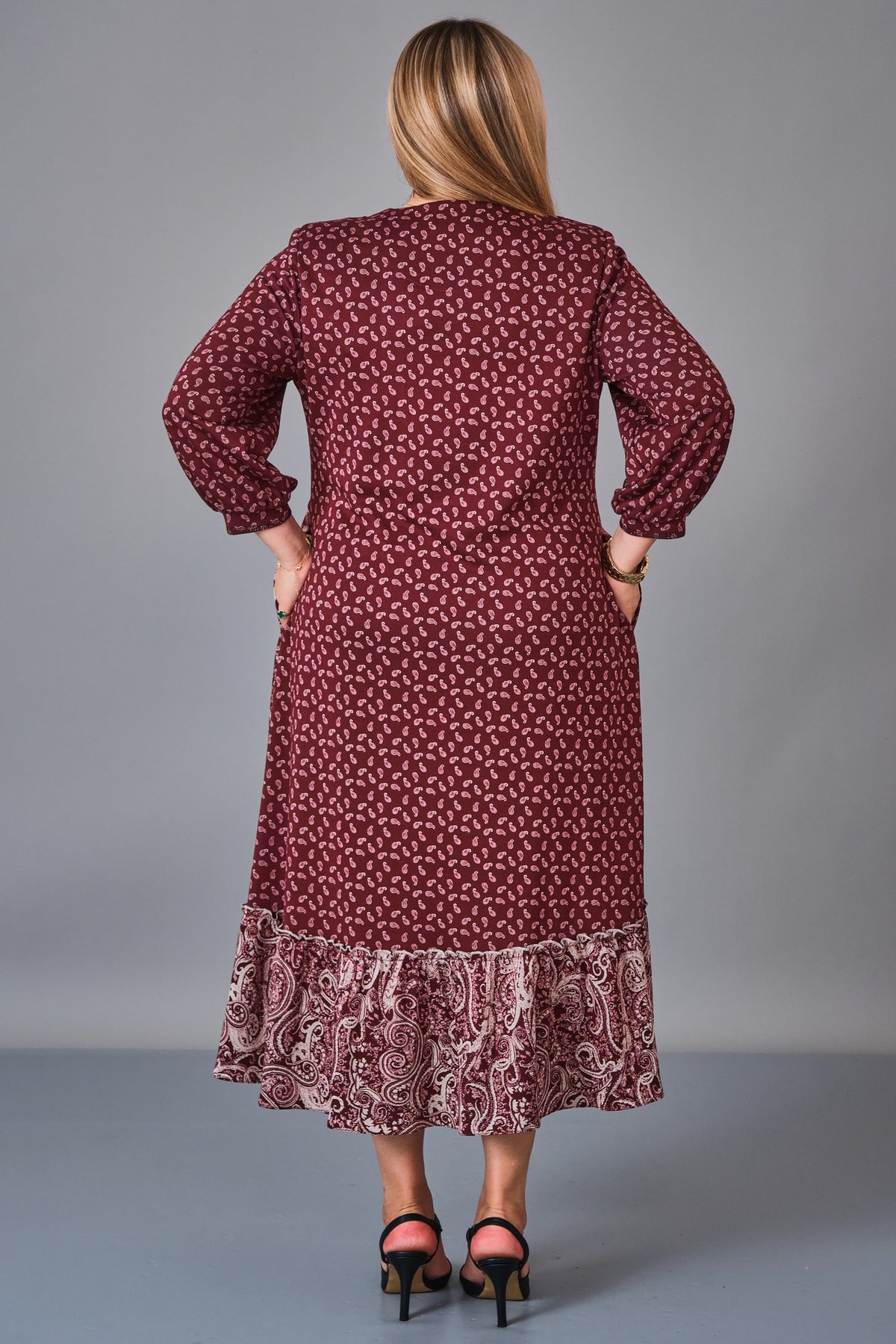 Gumanize - Plus Size Dress (GMZ2027-32-8495) - 8690200241154