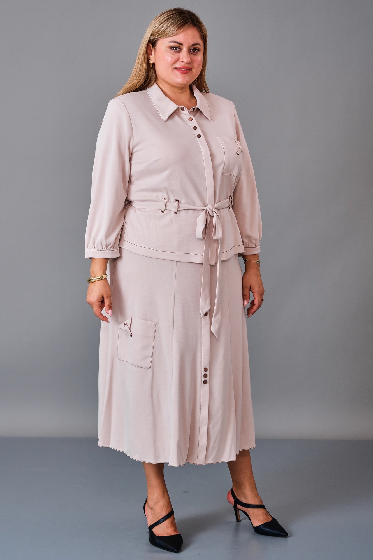 Gumanize - Plus Size Suit (GMZTK347-7848) - 8690200241239