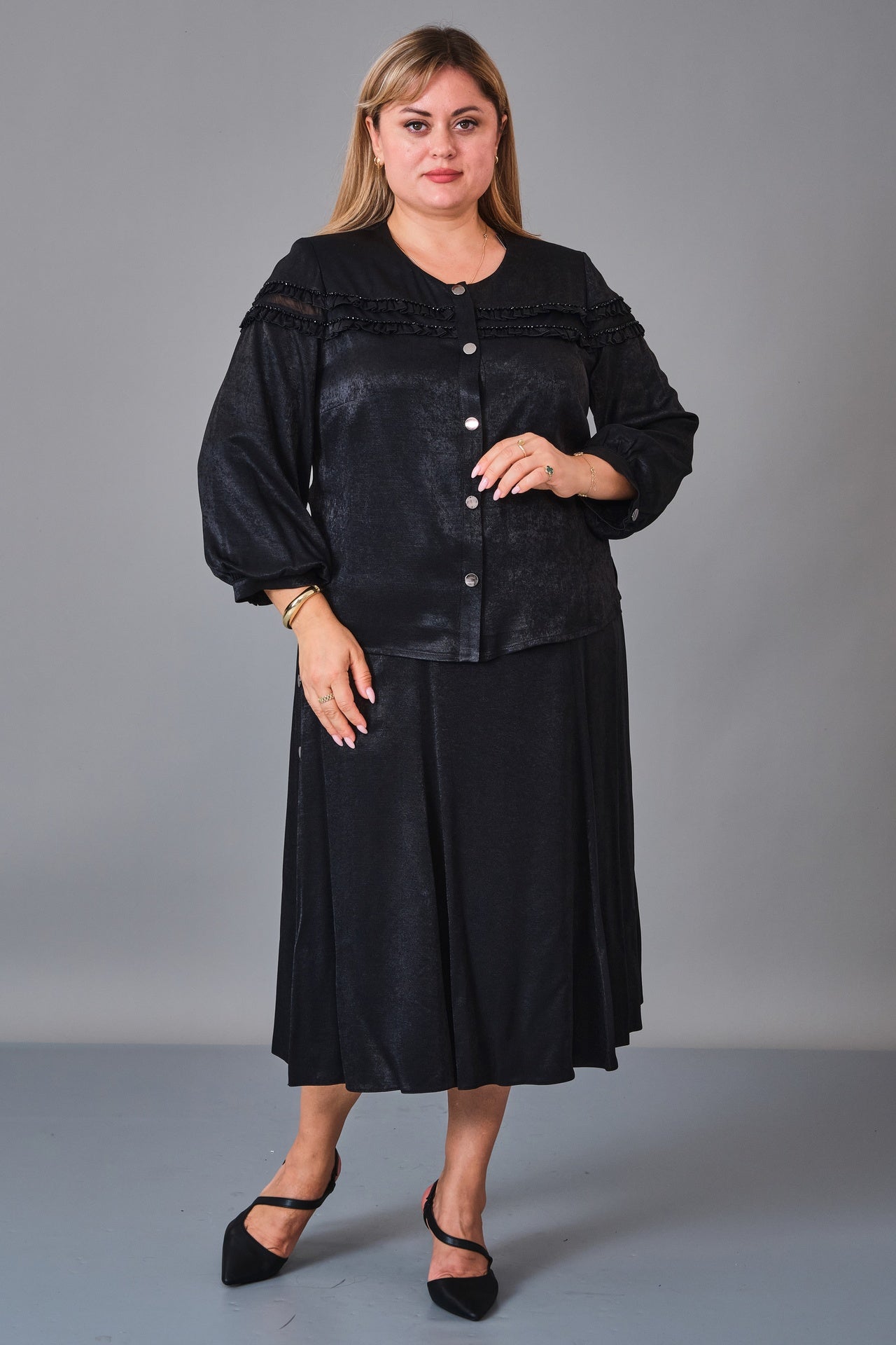 Gumanize - Plus Size Suit (GMZTK349-7880) - 8690200241260