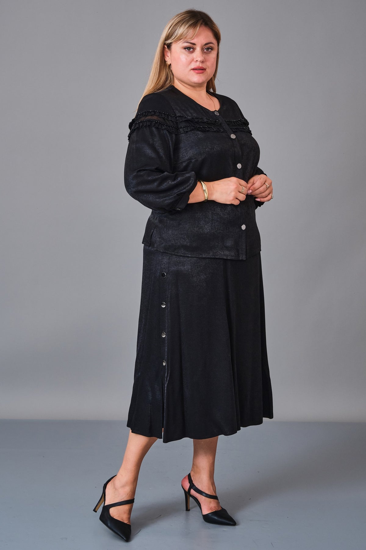 Gumanize - Plus Size Suit (GMZTK349-7880) - 8690200241260
