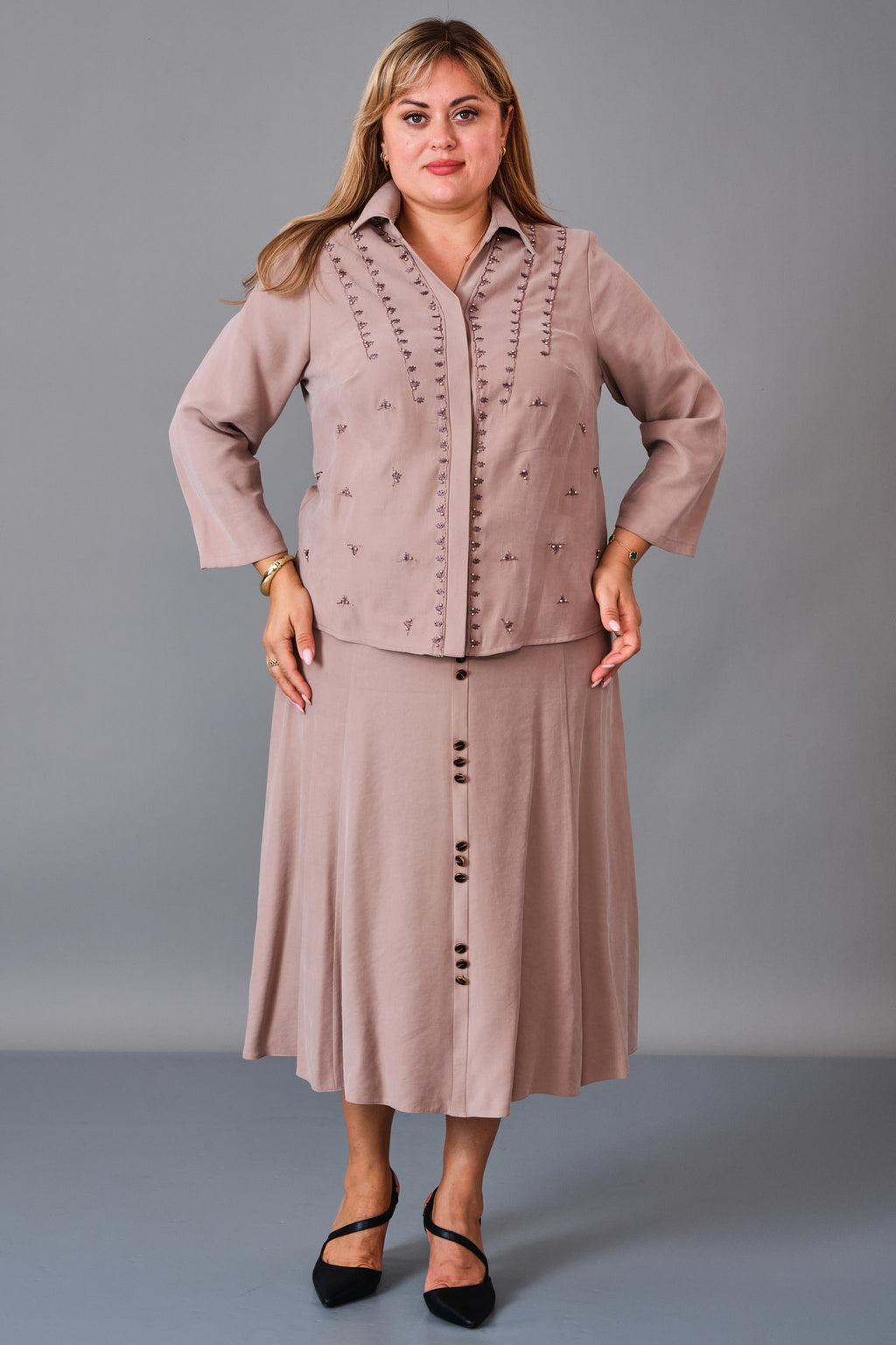 Gumanize - Plus Size Suit (GMZTK354-7888) - 8690200241314