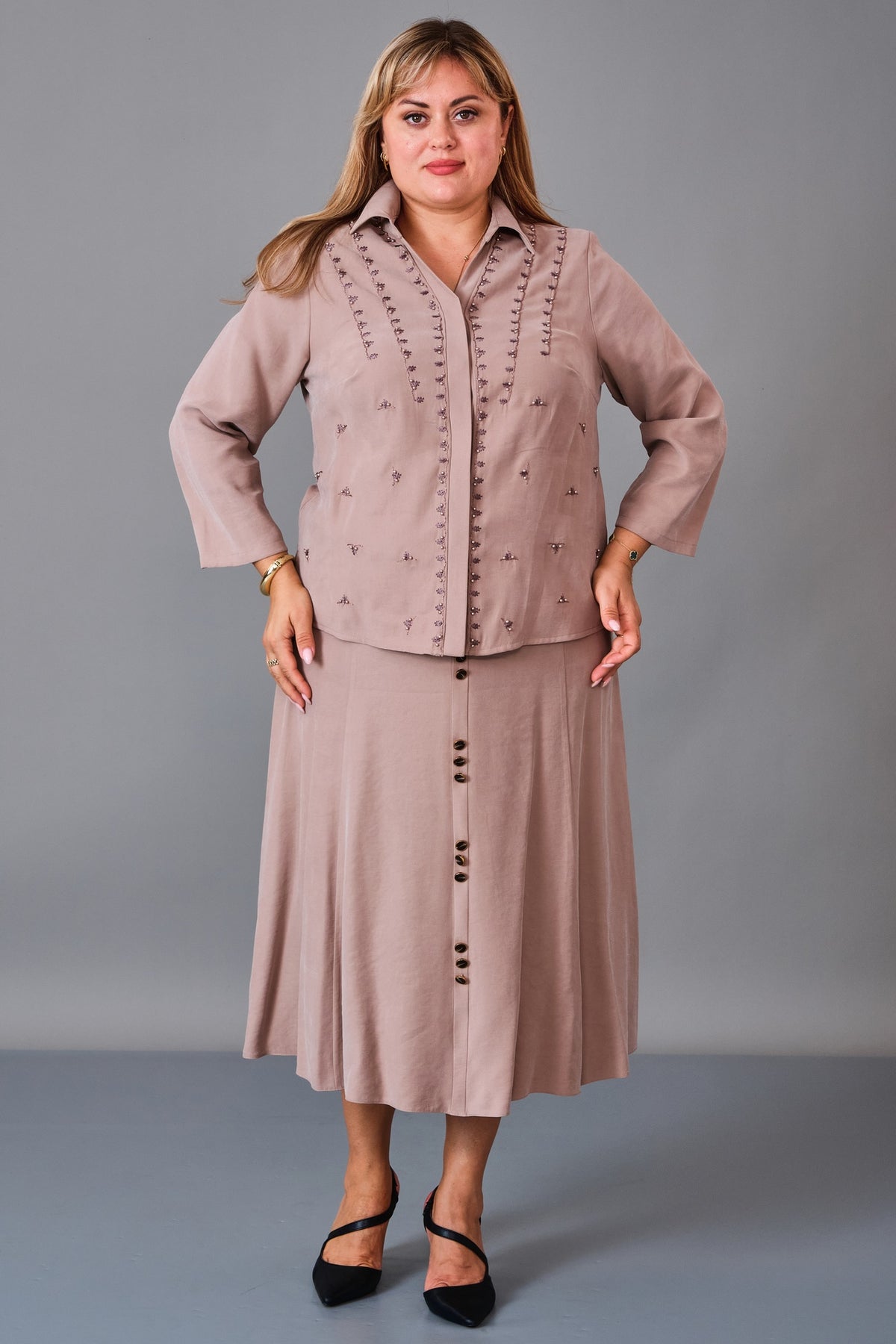 Gumanize - Plus Size Suit (GMZTK354-7888) - 8690200241314