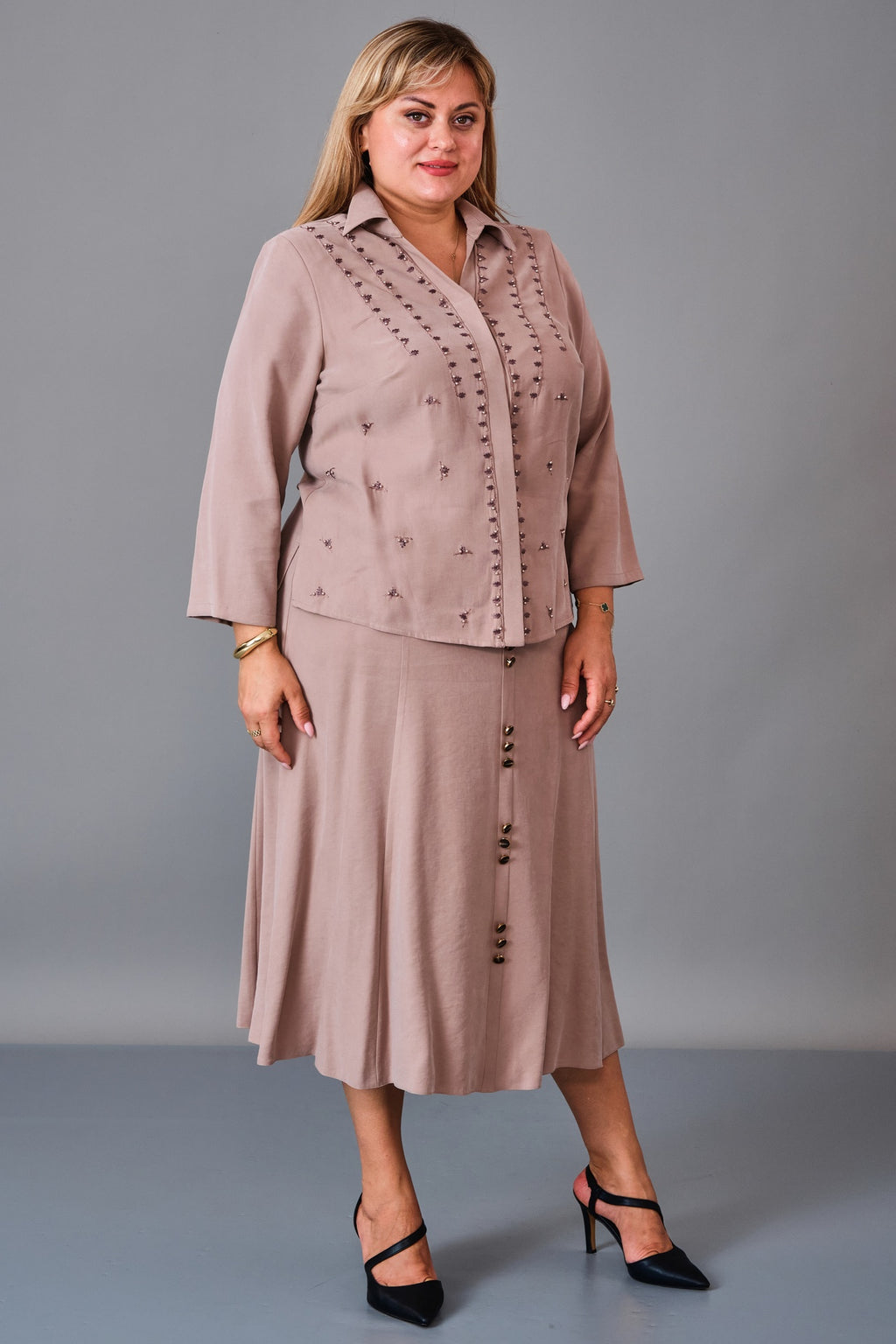 Gumanize - Plus Size Suit (GMZTK354-7888) - 8690200241314