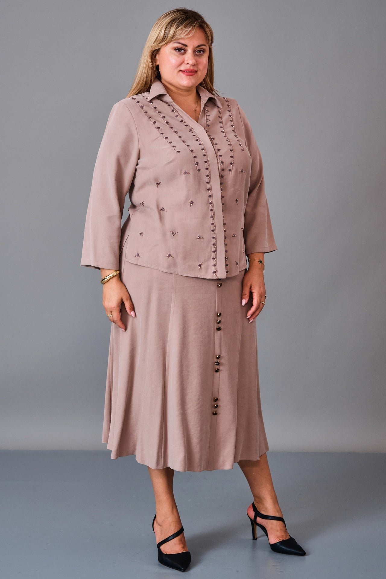Gumanize - Plus Size Suit (GMZTK354-7888) - 8690200241314
